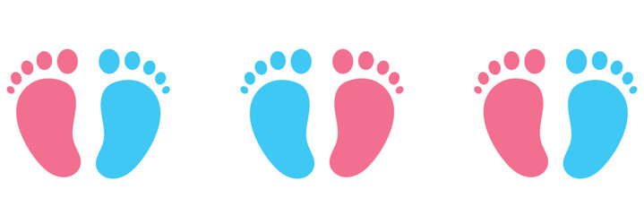 silhouette baby love footprint illustration design