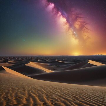 desert-horizon-dunes-towering-beautiful-colorful-stars - 1