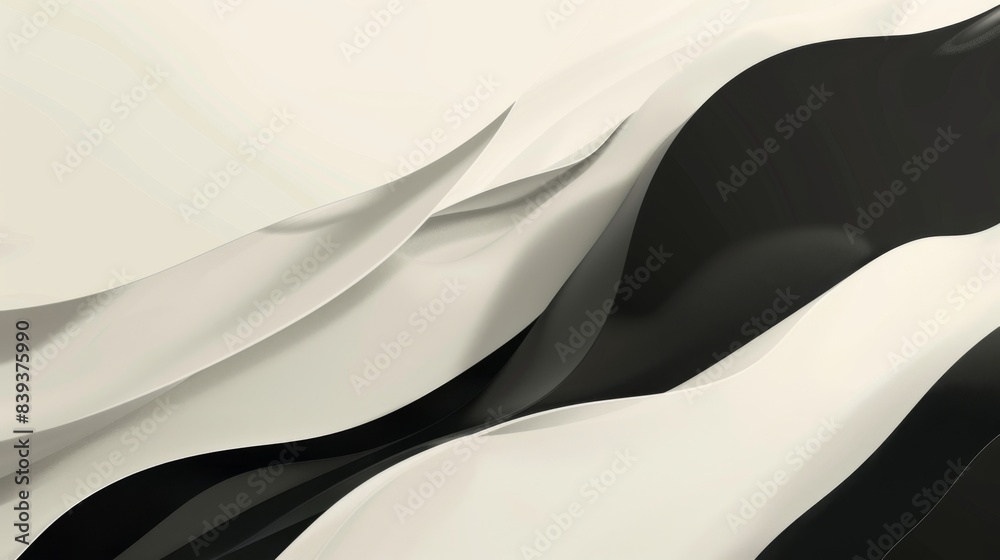 Fototapete minimalist abstract background with clean lines and a monochromatic color scheme, conveying simplici