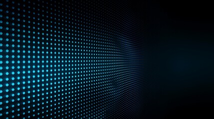 Obraz premium Abstract Blue Dotted Digital Wave Background