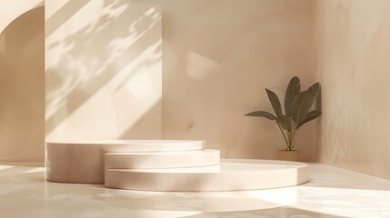 abstract, background, empty, modern, minimal, platform, product, geometric, pedestal, studio, scene, showcase, circle, display, stage, cylinder, space, design, floor, render, room, object, presentatio