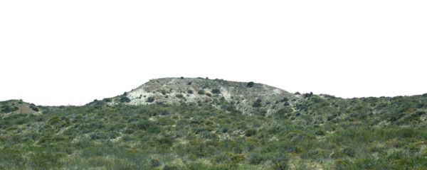 Panoramic mountain at patagonian steepe landscape isolated photo