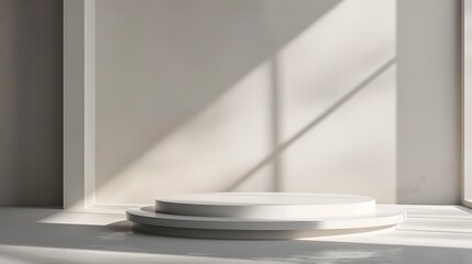 abstract, background, empty, modern, minimal, platform, product, geometric, pedestal, studio, scene, showcase, circle, display, stage, cylinder, space, design, floor, render, room, object, presentatio