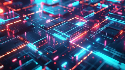 Futuristic Circuit Board