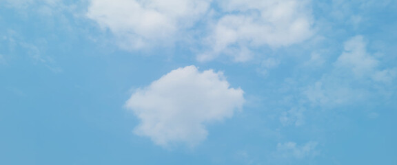Blue sky with cloud background. Natural and cloudy fresh blue sky background. Blue sky with some white clouds