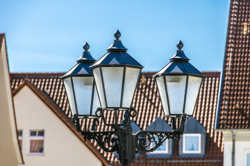 Three historic Street Lantern