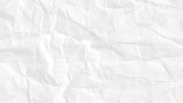 A white sheet of paper with a crumpled texture, full of wrinkles and creases