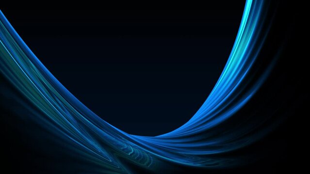 Blue glass liquid loop animation background