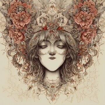 portrait of a woman serialism art