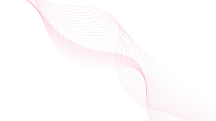  Futuristic colorful pink lines on a white background. Abstract colorful pink blend wave lines and technology background. Modern colorful pink lines on a white background. 