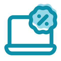 laptop icon for illustration