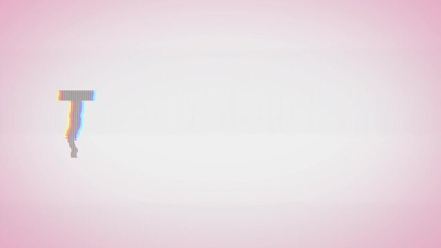 I Love You Background With Twitch Effets/ Animation of a background with I love you message and twitch texture for valentine's day holidays