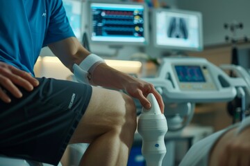 Ultrasound Therapy for Knee Pain Relief in a Clinical Setting - Physiotherapy Technology and Patient Care Focus