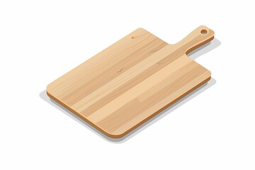 Modern 64-Bit Cutting Board Vector Illustration on White Background