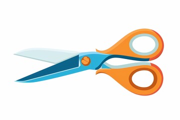 Precision 64-Bit Scissors Vector Illustration for Creative Designs