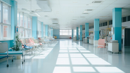 Bright photo in a hospital 