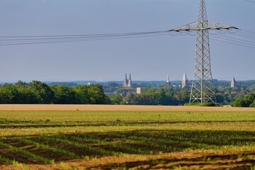 lines in the field and view of soest 