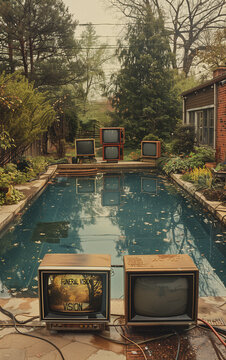 Tv's in a pool