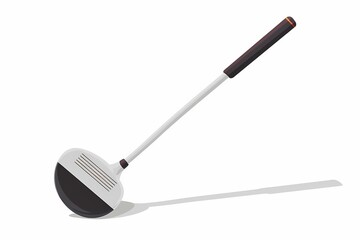 Bold 64-Bit Golf Club Vector Illustration for Sports Enthusiasts on White Background
