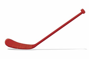 Modern 64-Bit Hockey Stick Vector Illustration on White Background