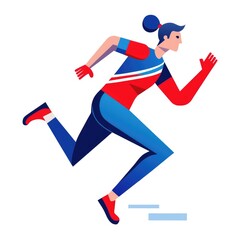 Fototapeta premium Runner in action