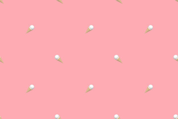Seamless pattern on the theme of ice cream.