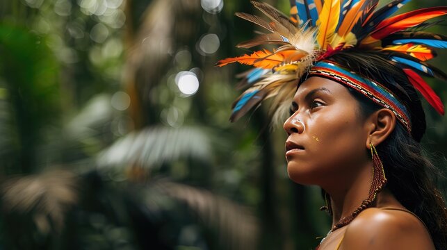 A Womans Gaze Through The Amazon Rainforest