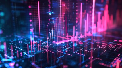 Fototapeta premium Tech Neon Vibes