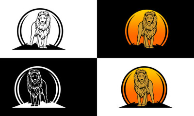 lion . line logo..eps