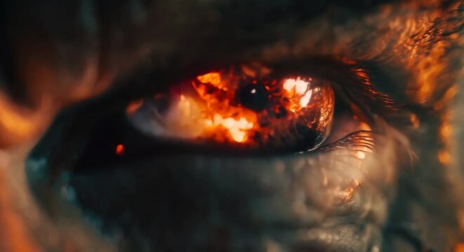 Cyclops' eye, a penetrating gaze that holds ancient wisdom and power
