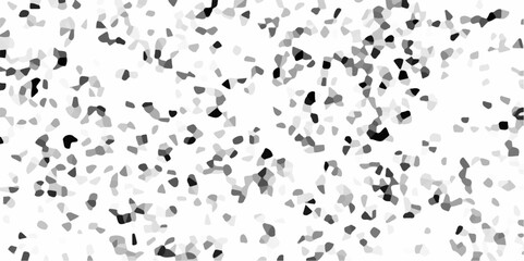 Abstract Polygonal Mosaic Background with terrazzo flooring texture polished stone. Cold gray and white grunge wall texture. White pebble stones wall texture. 