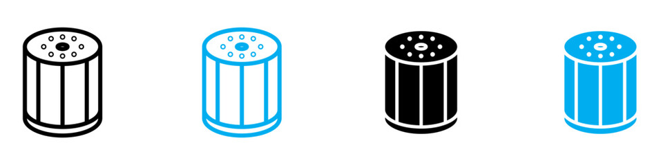 Oil filter icon vector set collection for web