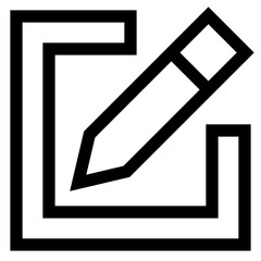 write line icon vector illustration isolated on white background