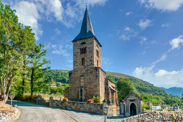  church of saint anne of castillon de larboust, France