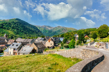 Fototapeta premium Castillon-de-Larboust is a town and commune in the Midi-Pyrénées region of France.