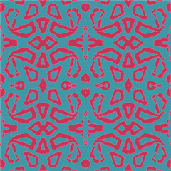 Blue and white watercolor ornament painted with watercolor on paper.