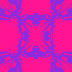 Blue and white watercolor ornament painted with watercolor on paper.