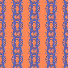 Blue and white watercolor ornament painted with watercolor on paper.