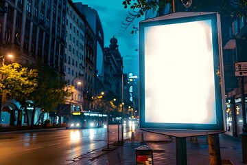 billboard on the street AI generative