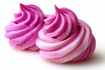 Pink meringue cookies, capturing the essence of a colorful and indulgent treat perfect for satisfying sweet cravings and dessert photography