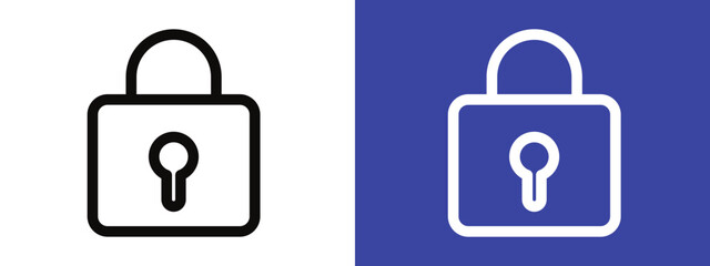 Padlock icon logo set vector