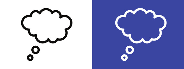 Dream cloud icon logo set vector