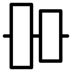 align line icon vector illustration isolated on white background