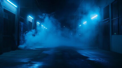 Naklejka premium Smoky blue concept background