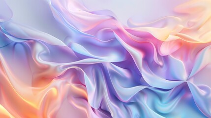Fototapeta premium Abstract Pastel Fabric Waves Background