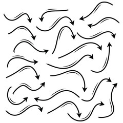 Arrows set of  black icons. Arrow icon. Arrow vector collection. Arrow. Arrow icon. Arrow vector collection. Cursor. Modern simple arrows. Vector illustration