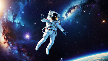 Naklejka premium SPACE MAN