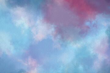 fondo artístico, abstracto, morado, azul, turquesa, de acuarela, variopinto, con textura, mezcla húmeda, aguado, arte, pastel, para diseño, web, redes, digital, textil, portada, humo, 