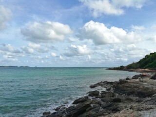 Khao Laem Ya - Mu Ko Samet National Park is located on the coast of the Gulf of Thailand in Rayong, Thailand. The cape of Laem Ya is covered by grassland as a landmark for sunset viewpoint and scenery