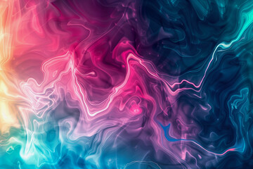 Obraz premium A colorful, abstract background with a purple and pink swirl. The swirls are long and thin, giving the impression of smoke or flames